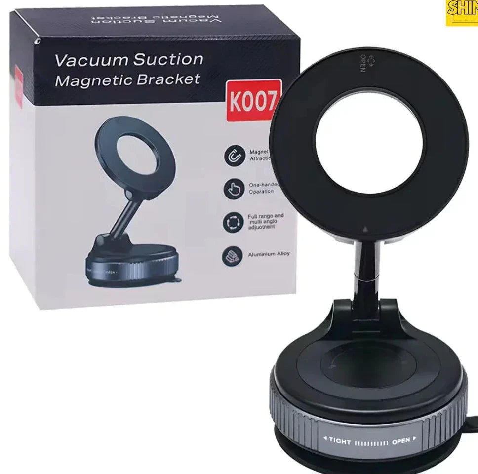 Magnetic 360Β° Car Phone Holder with Strong Suction Base - K007