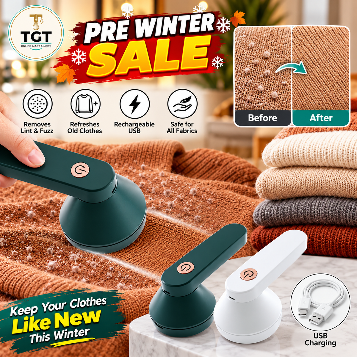Rechargeable Lint Remover For Clothes & Bedsheets | Ψ¨ΩΨ± Ψ§ΨͺΨ§Ψ±ΩΫ ΩΨ§ΩΫ Ω
Ψ΄ΫΩ